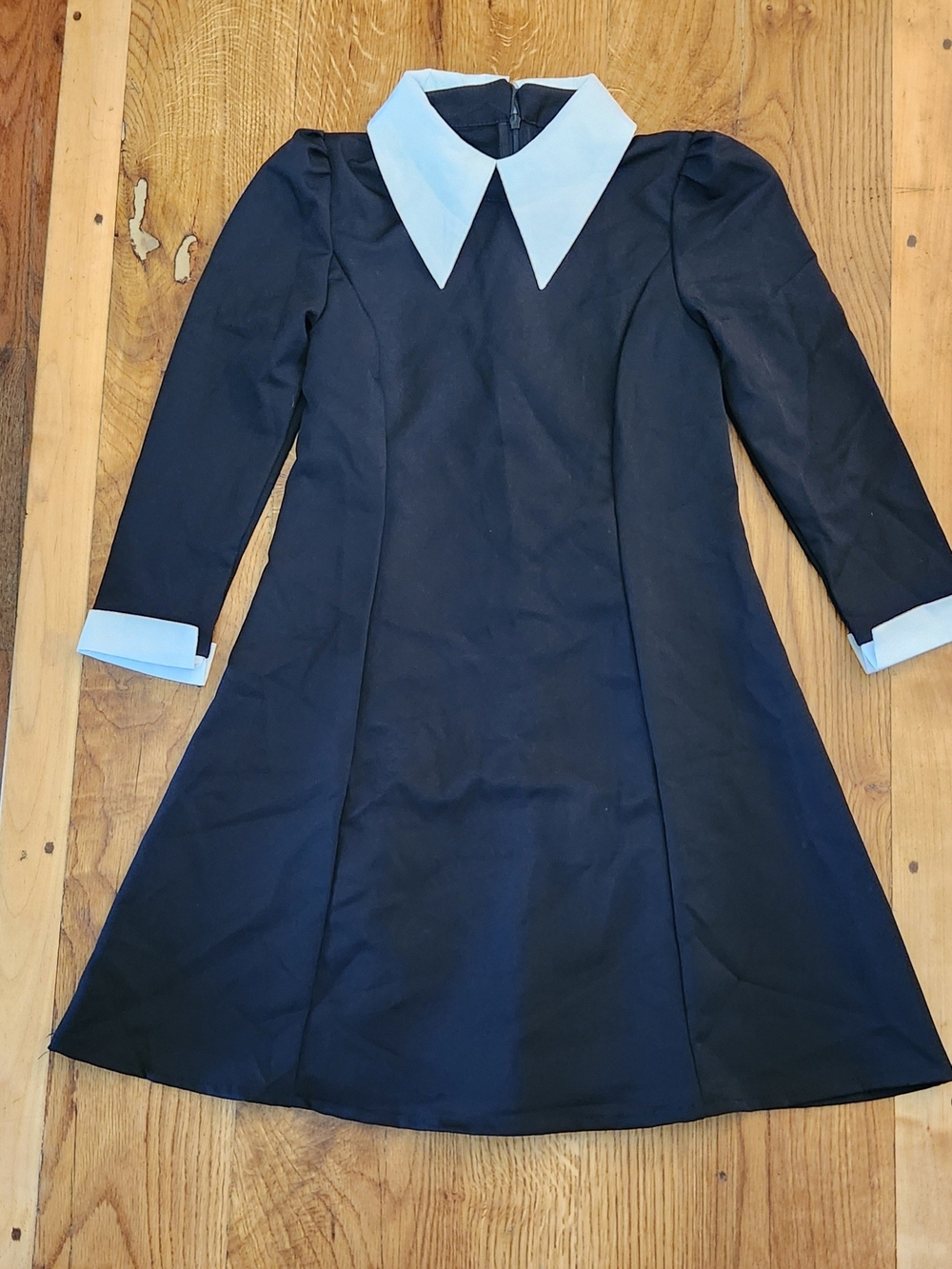 Wednesday Addams Pilgrim Halloween Costume Dress - Girls 7-8 NEW